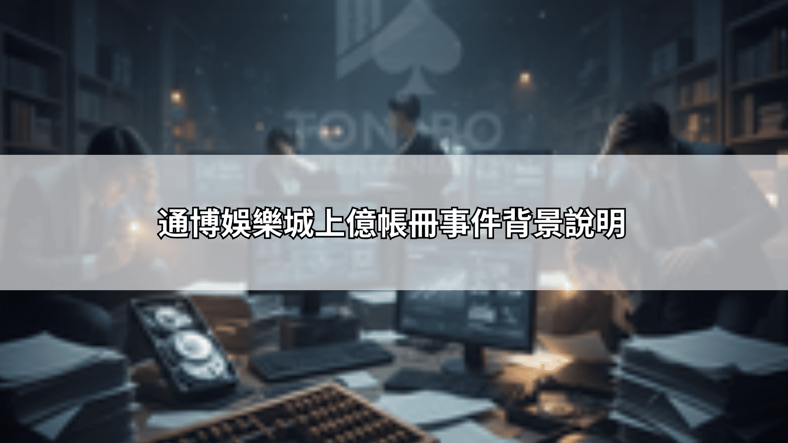 通博娛樂城上億帳冊事件背景說明